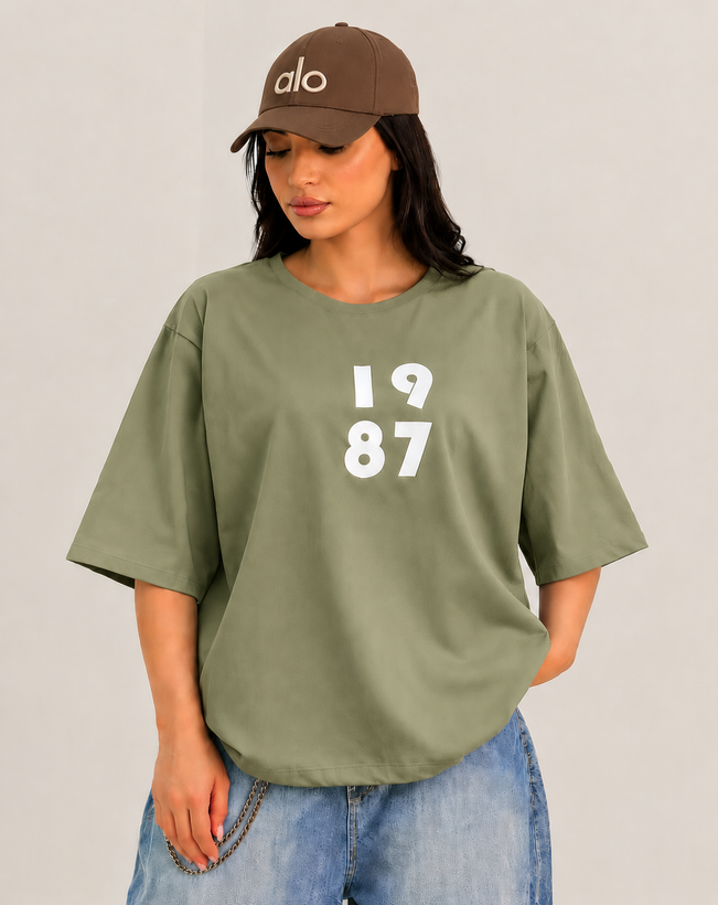 تیشرت باکسی طرح 1987 - نوع پارچه و کیفیت الیاف بهکاررفته