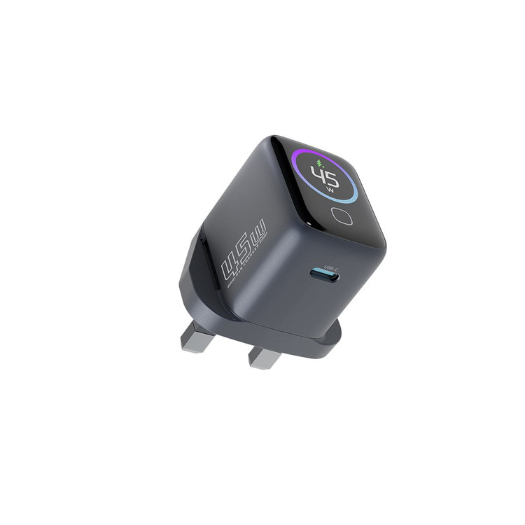 شارژر دیواری پاورولوژی 45W مدل Voltflow PWCUQC069 - نمای پشت محصول