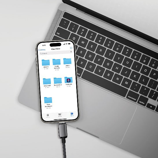 کابل USB-C سری Zinco با توان ۲۴۰ - نمای کامل محصول از زاویه اصلی