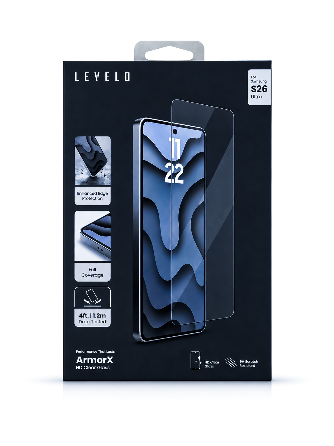 گلس LEVELO ArmorX مناسب Samsung S26 Ultra - کیفیت اجرا و پرداخت سطح محصول