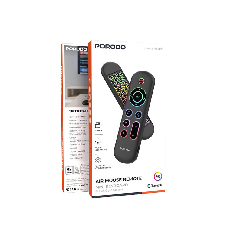 مینی ماوس و کیبورد بیسیم پورودو (Porodo - زاویه جانبی محصول