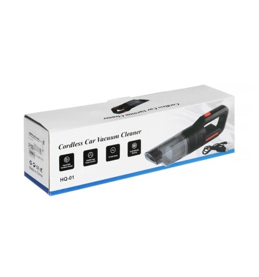 جارو شارژی ماشین مدل HQ-01 مکش قوی، - نمای نزدیک از متریال و کیفیت ساخت