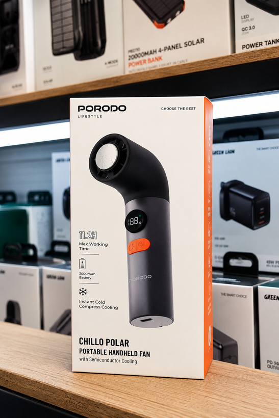 پنکه دستی شارژی پرودو Lifestyle Chillo Polar - نحوه اتصال و نصب محصول