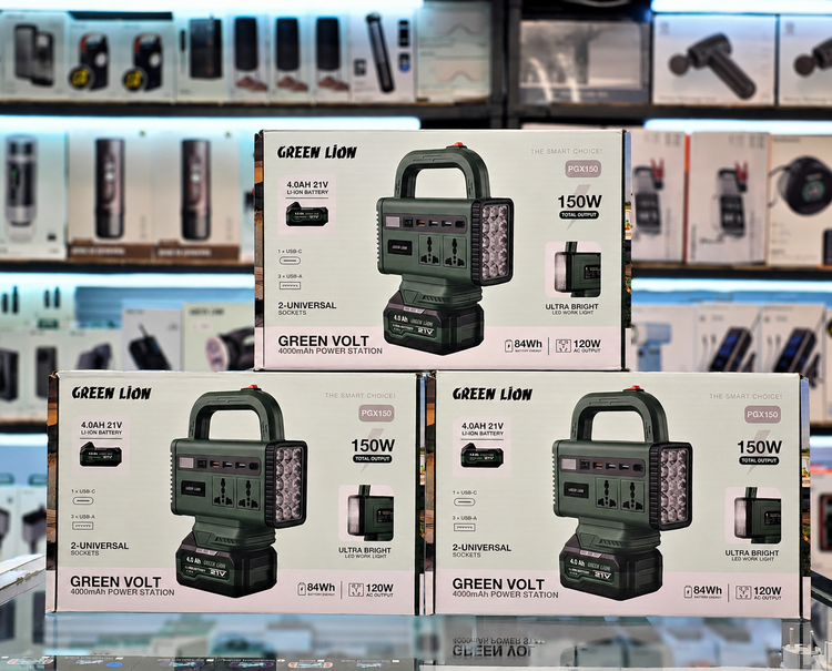 پاور استیشن گرین لاین Green Volt 150W - نمای نزدیک از جزئیات و طراحی