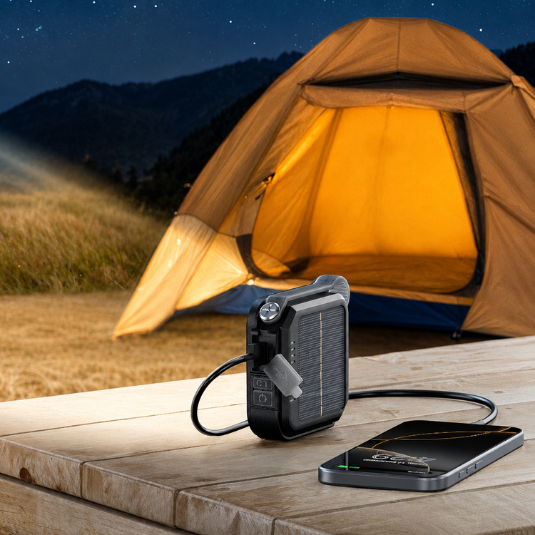 چراغ کمپینگ خورشیدی گرین لاین Solar Lumix - نمای نزدیک از متریال و کیفیت ساخت