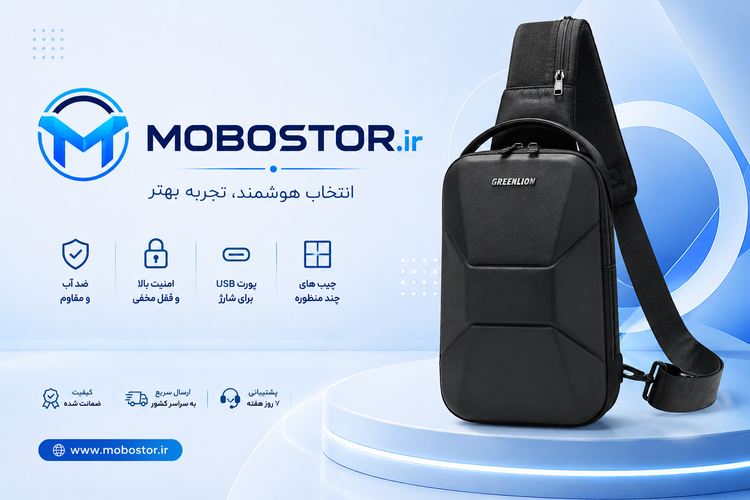 کیف کراسبادی گرین لاین مدل Liverpool Crossbody - نمای کامل محصول از زاویه اصلی