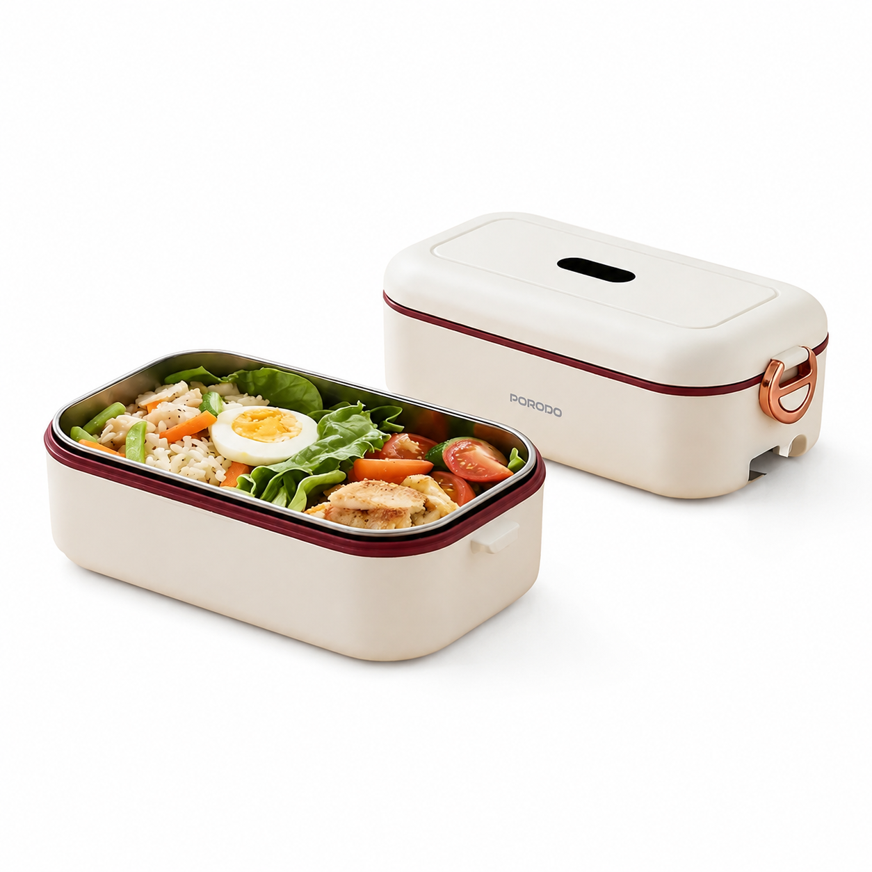 ظرف غذای برقی پرودو مدل LunchMate با - نمای کامل محصول از زاویه اصلی