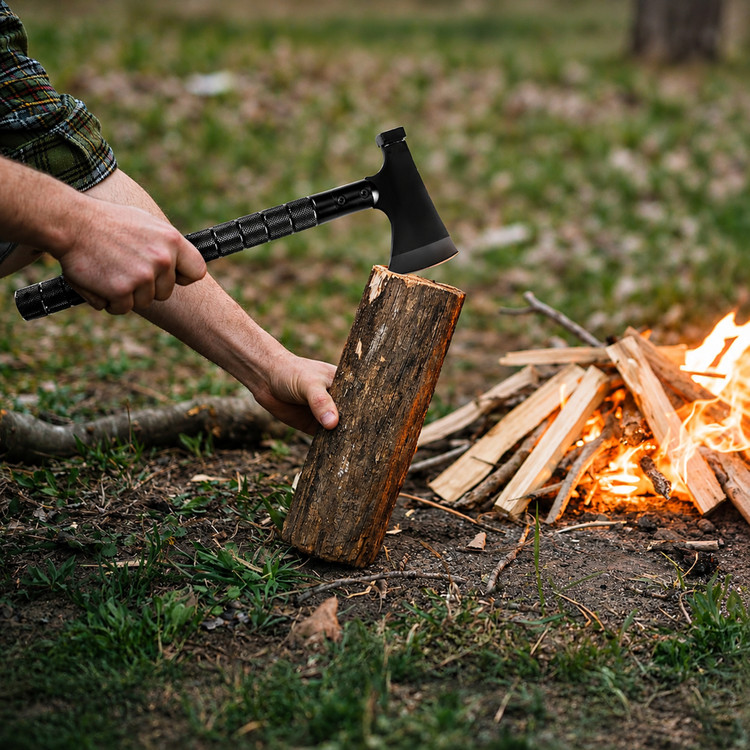 تبر چندکاره گرین لاین Multi-Tool Axe مدل - مقایسه اندازه محصول با اشیای روزمره