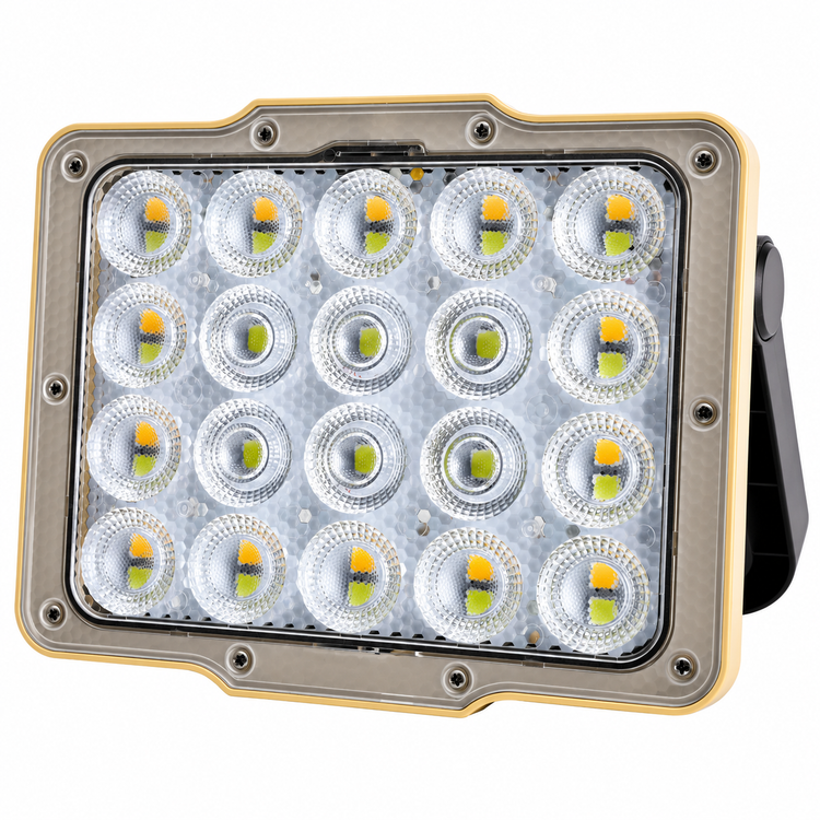 پروژکتور شارژی خورشیدی گرین لاین مدل Solar - نمای نزدیک از متریال و کیفیت ساخت