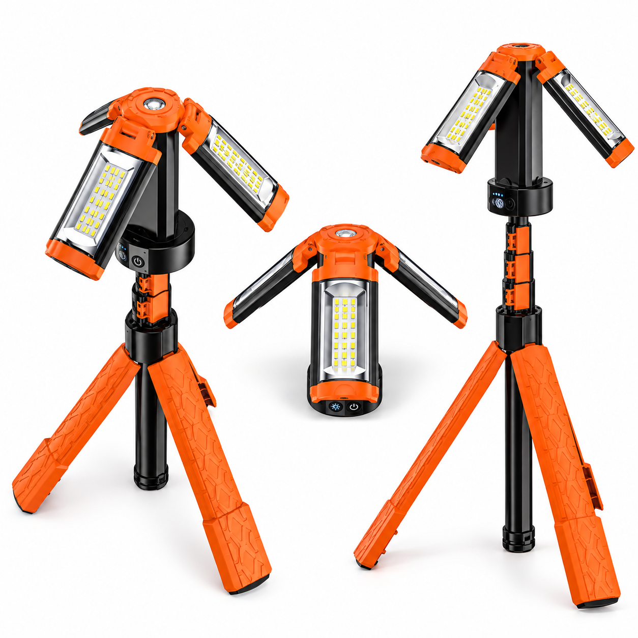 چراغ کمپینگ پایه دار LED Camping light - مقایسه اندازه محصول با اشیای روزمره
